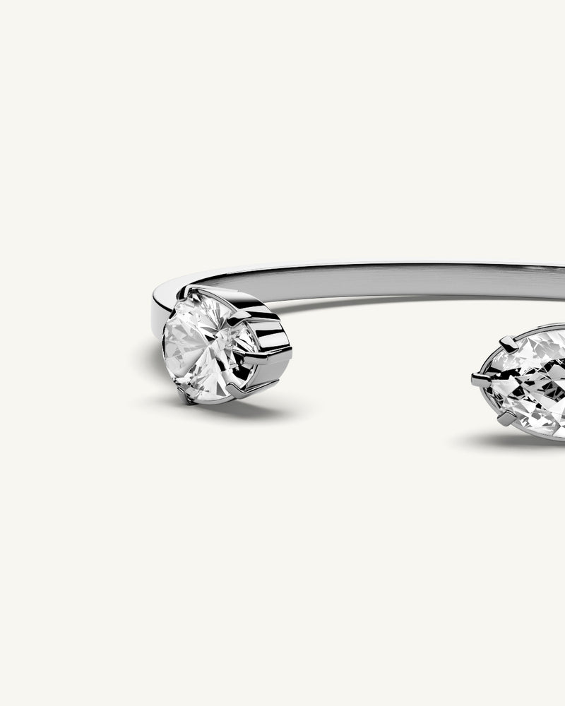 Crystal Bangle Polished