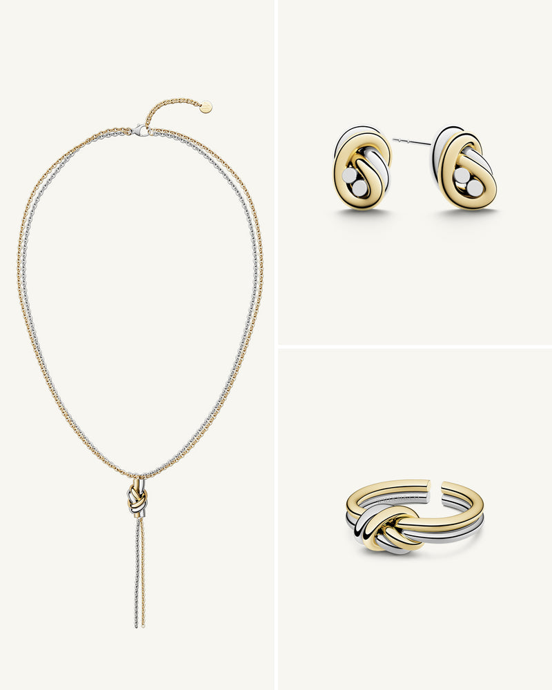 Dual Knot Silver / Gold Set
