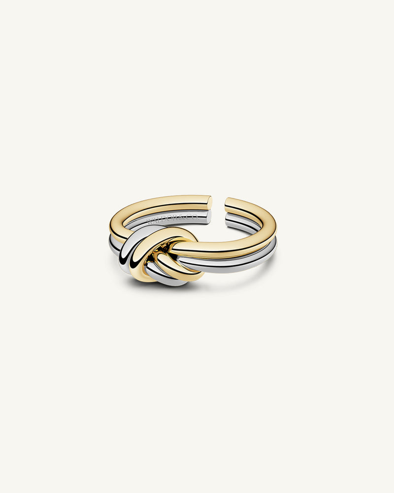 Dual Knot Silver / Gold Set